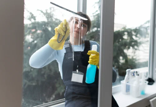 Nettoyage de vitres intérieures et extérieures à Saint-Vincent-du-Pendit